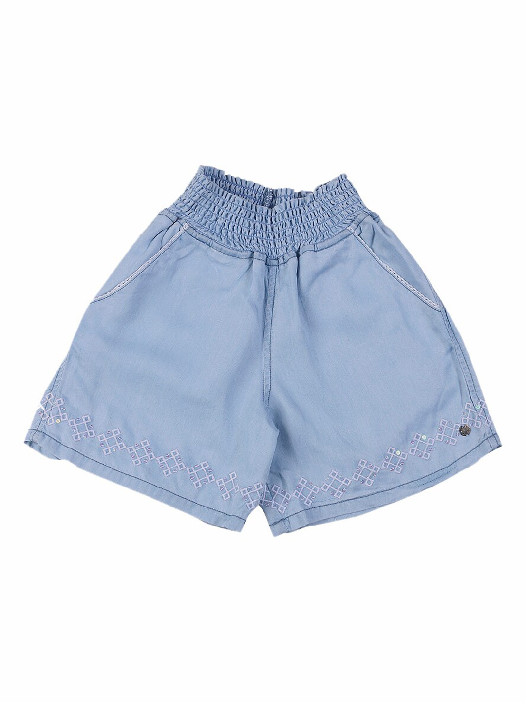

Gini and Jony Girls Regular Fit Denim Shorts, Blue