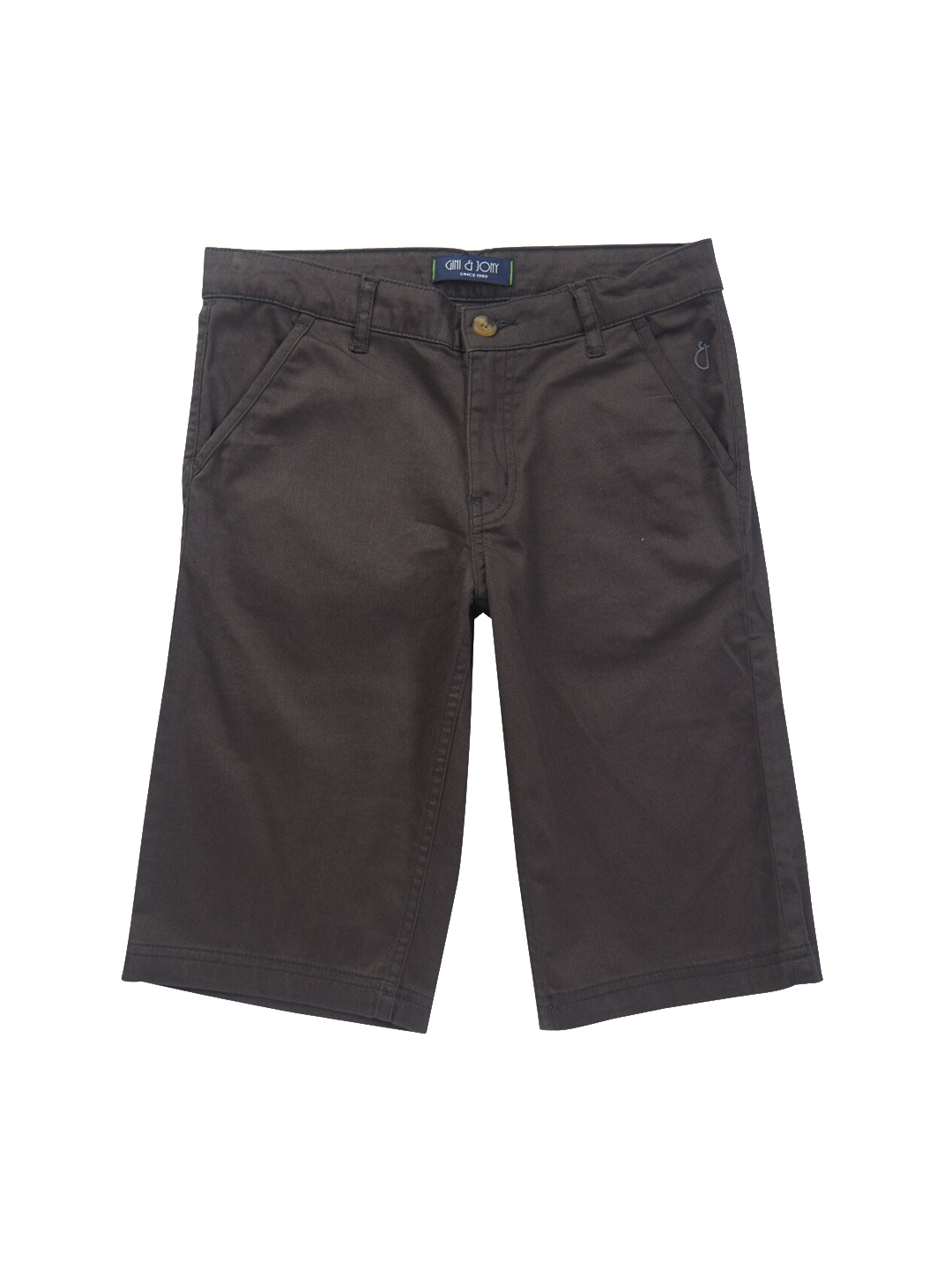 

Gini and Jony Boys Regular Fit Cotton Chino Shorts, Grey