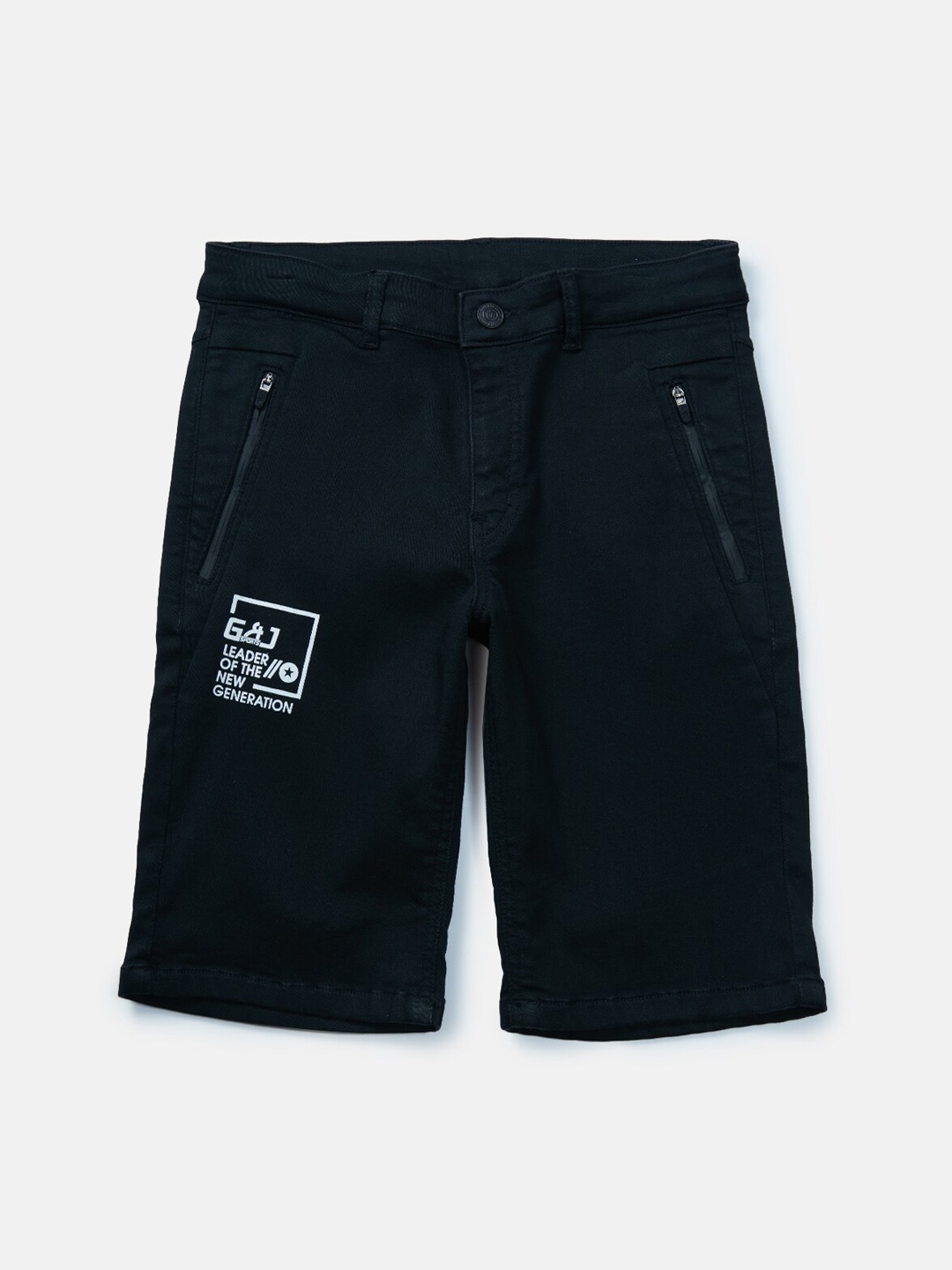 

Gini and Jony Boys Denim Regular Fit Shorts, Black