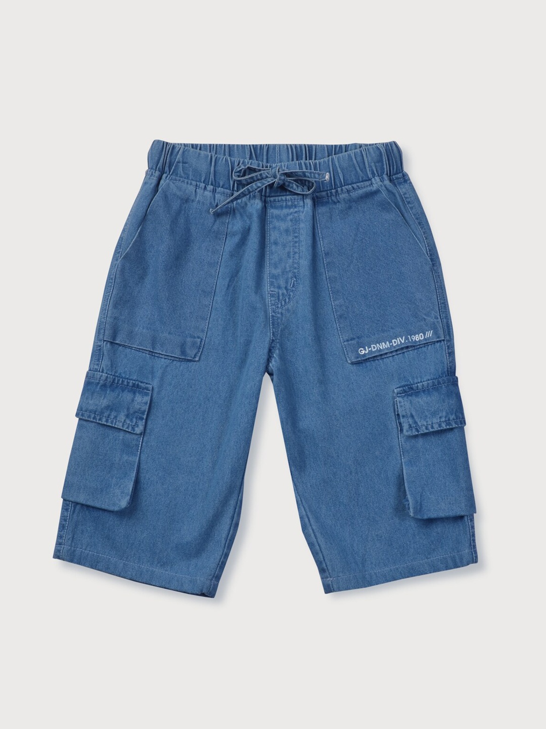 

Gini and Jony Boys Denim Cargo Shorts, Blue