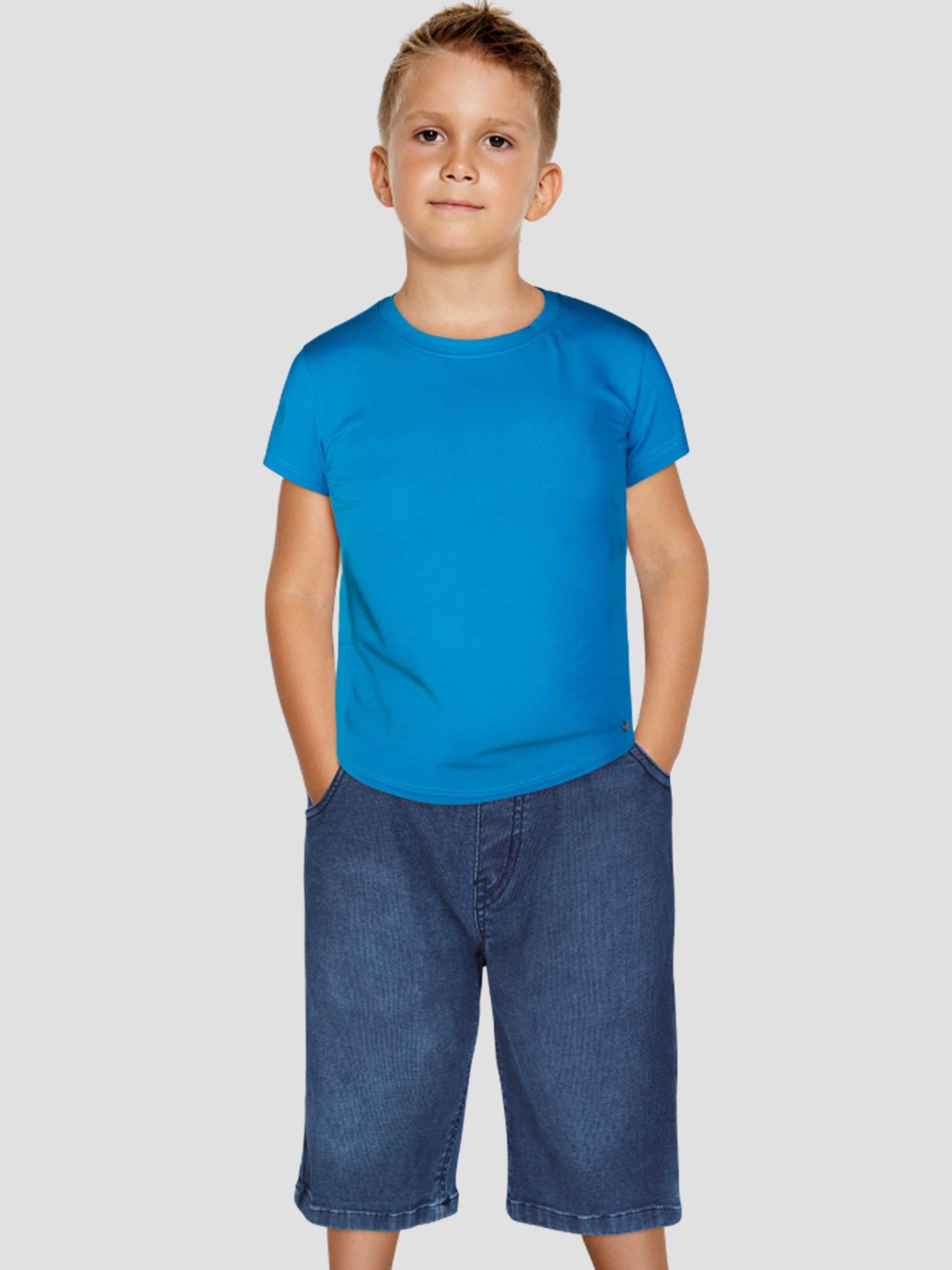 

Gini and Jony Boys Regular Fit Denim Shorts, Navy blue