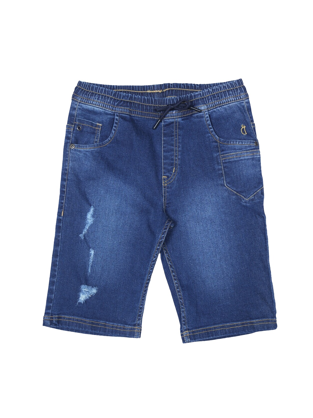 

Gini and Jony Boys Washed Denim Shorts, Blue