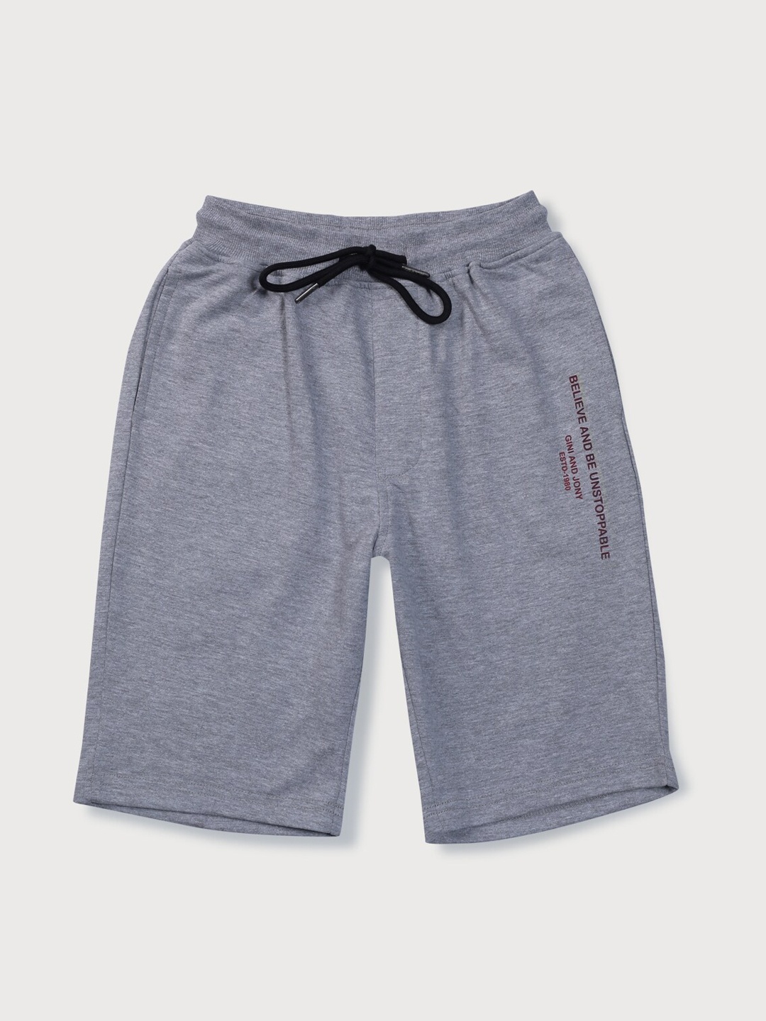 

Gini and Jony Boys Cotton Shorts, Grey