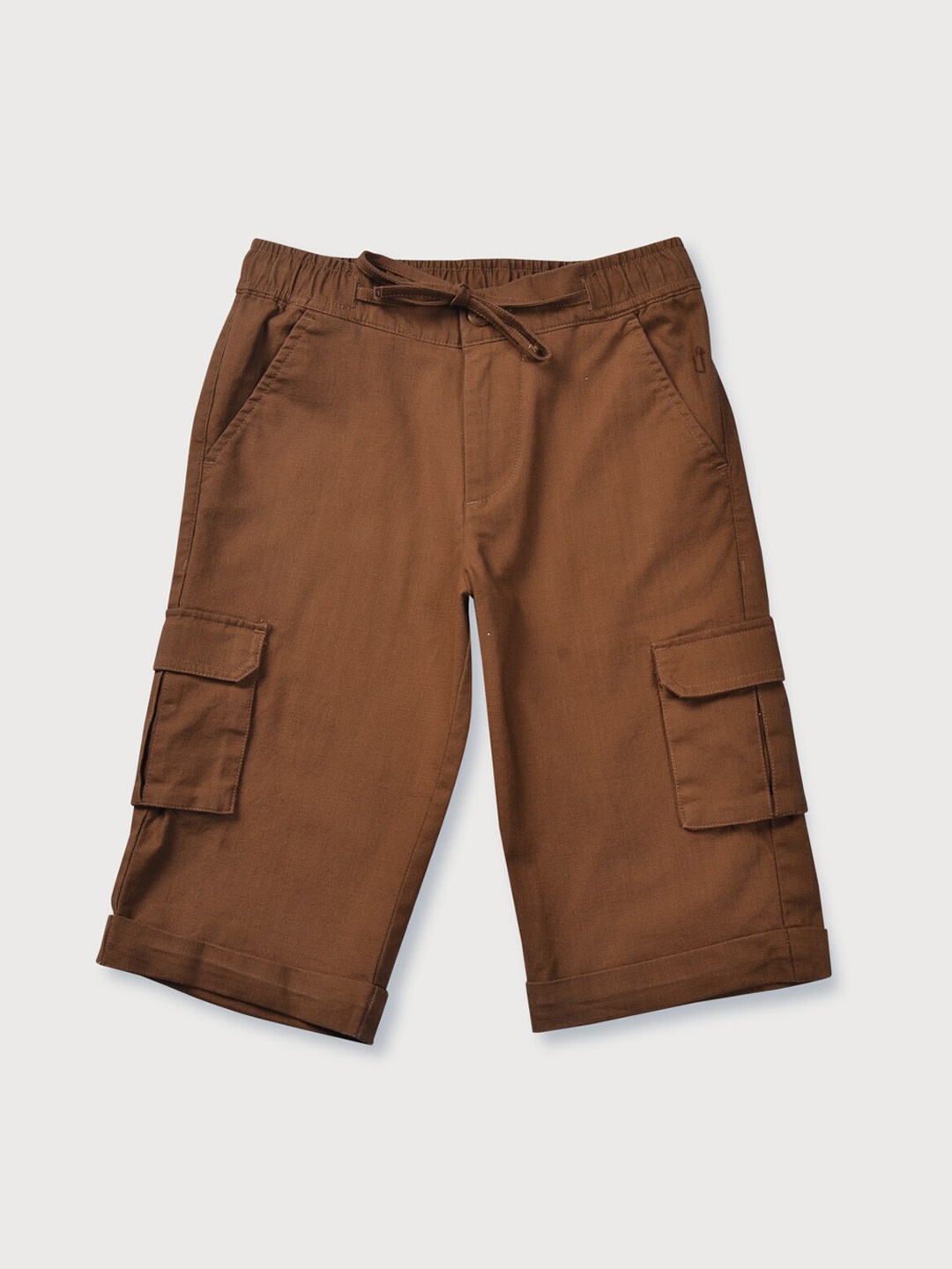

Gini and Jony Infants Boys Regular Fit Cotton Cargo Shorts, Brown
