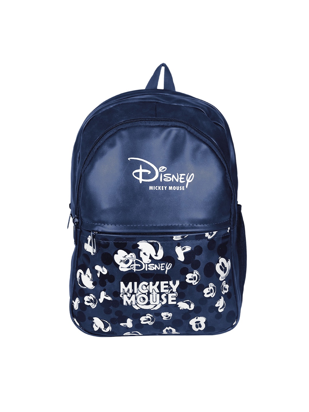 

Kuber Industries Unisex Leather Graphic Backpack, Blue