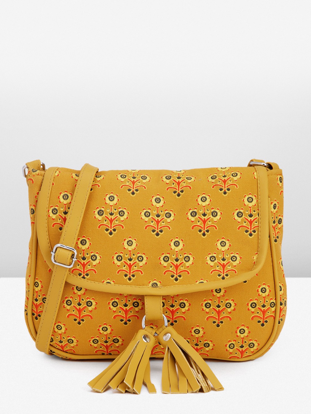 

Anouk Women Printed Sling Bag, Yellow