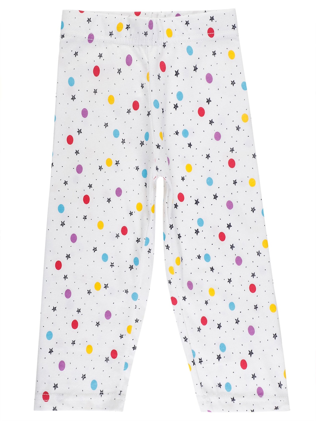 

Bodycare Kids Girls Regular-Fit Printed Cotton Capris, White