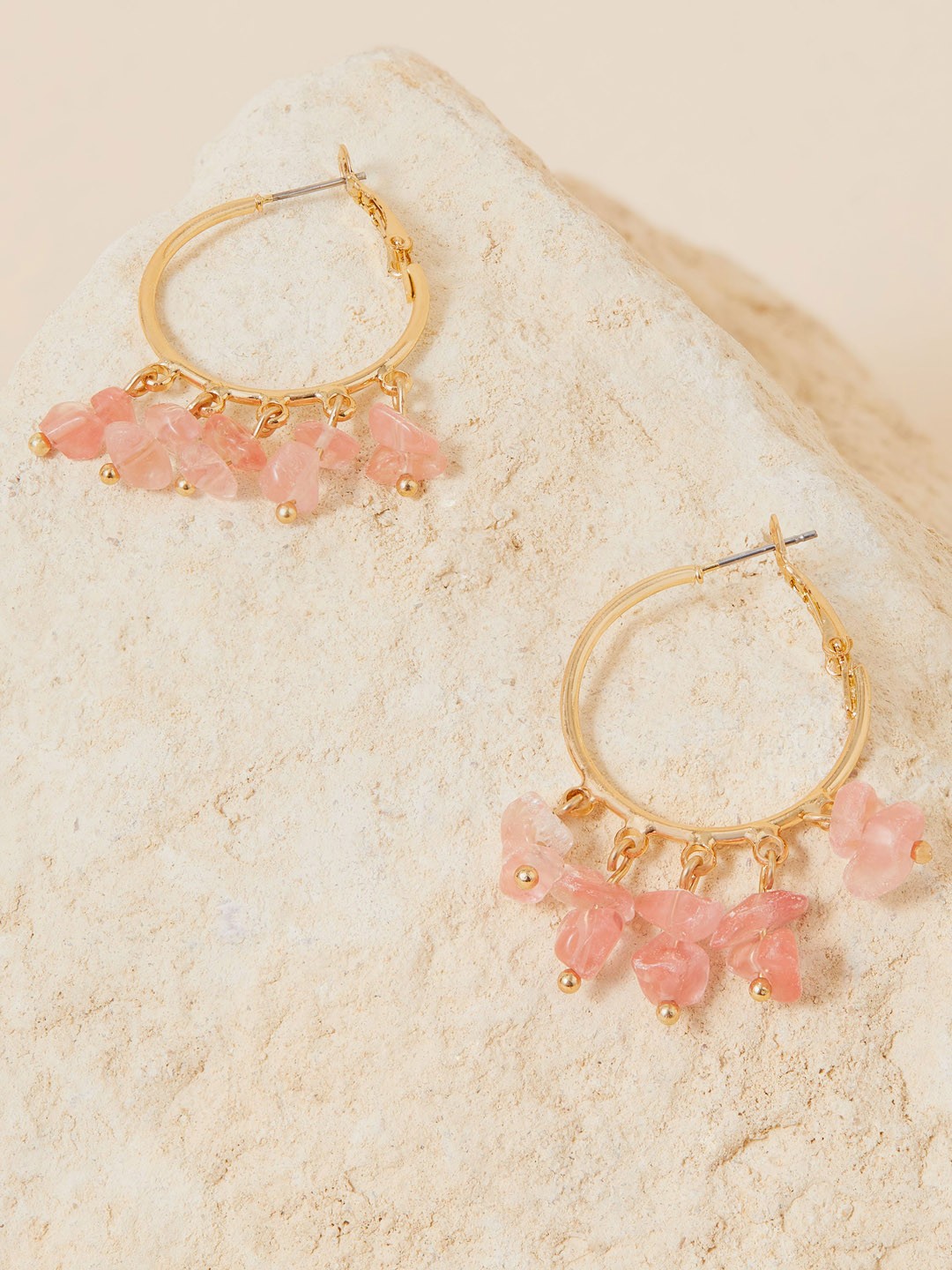 

Accessorize Contemporary Hoop Earrings, Pink