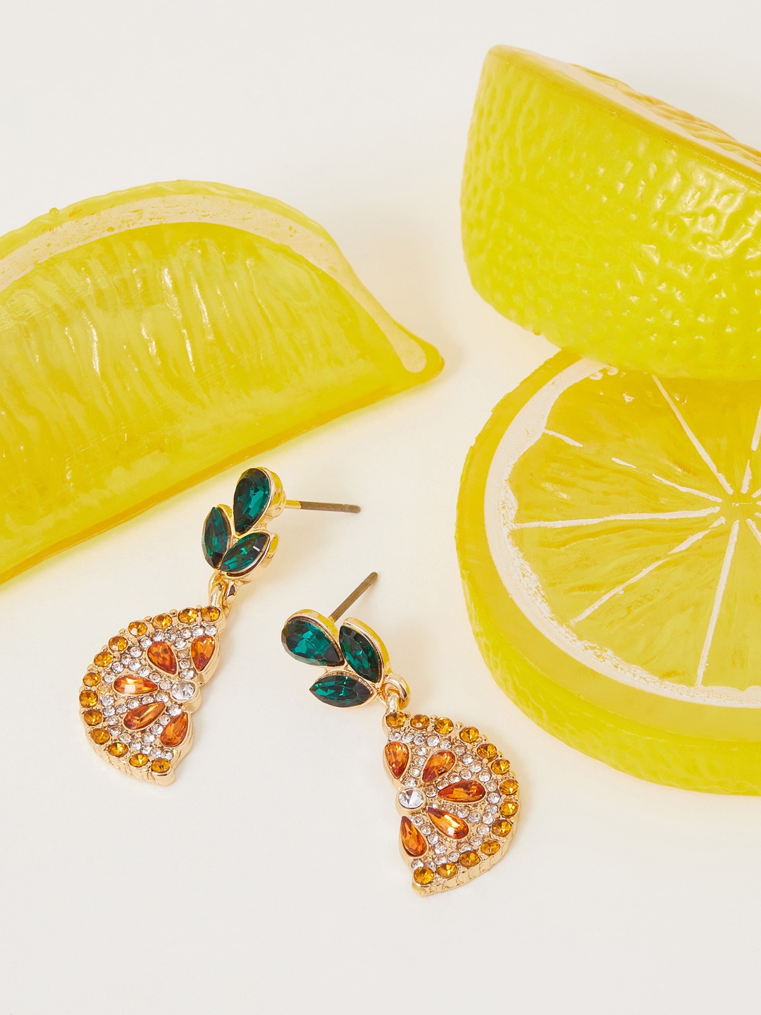 

Accessorize Contemporary Drop Earrings, Orange
