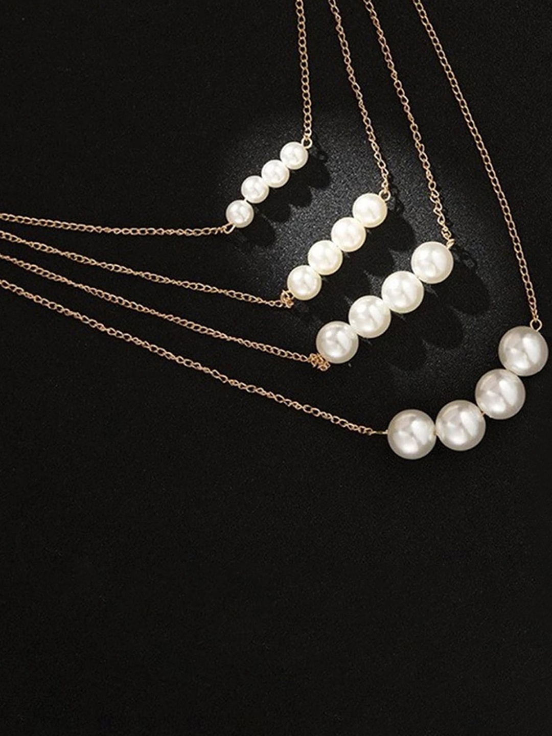 

Jewels Galaxy Brass Gold-Plated Layered Chain
