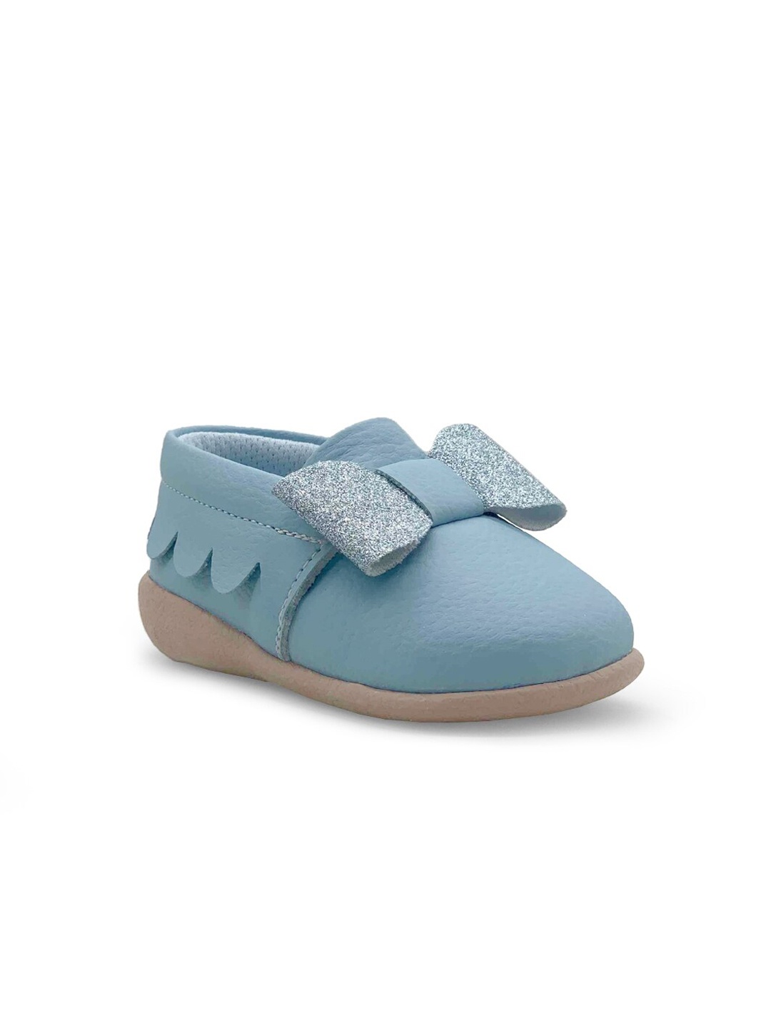 

KazarMax Kids Bow Embellished Slip on Sneakers, Blue