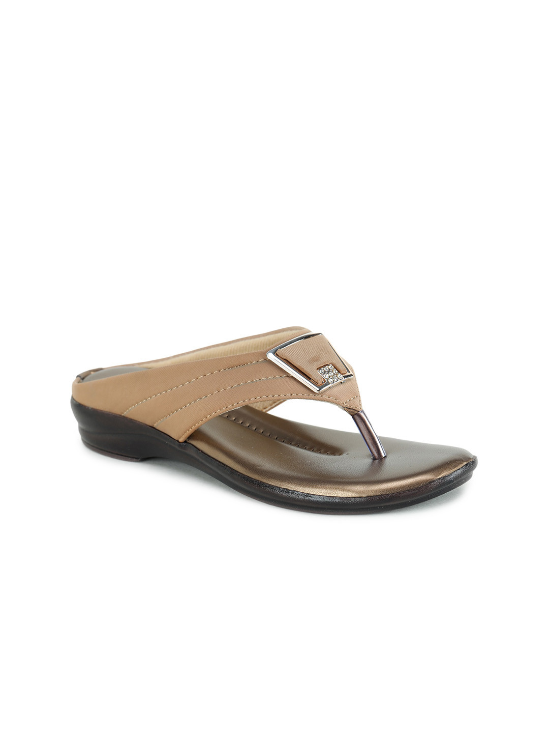 

SAPATOS Women Open Toe Flats, Beige
