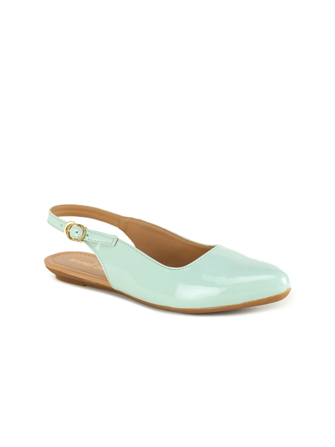 

SAPATOS Ballerinas with Buckles Flats, Sea green