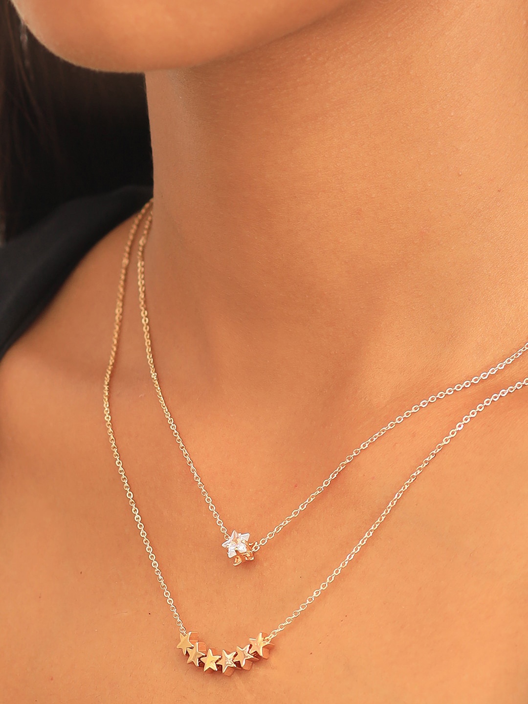 

Ayesha Gold-Plated Layered Necklace