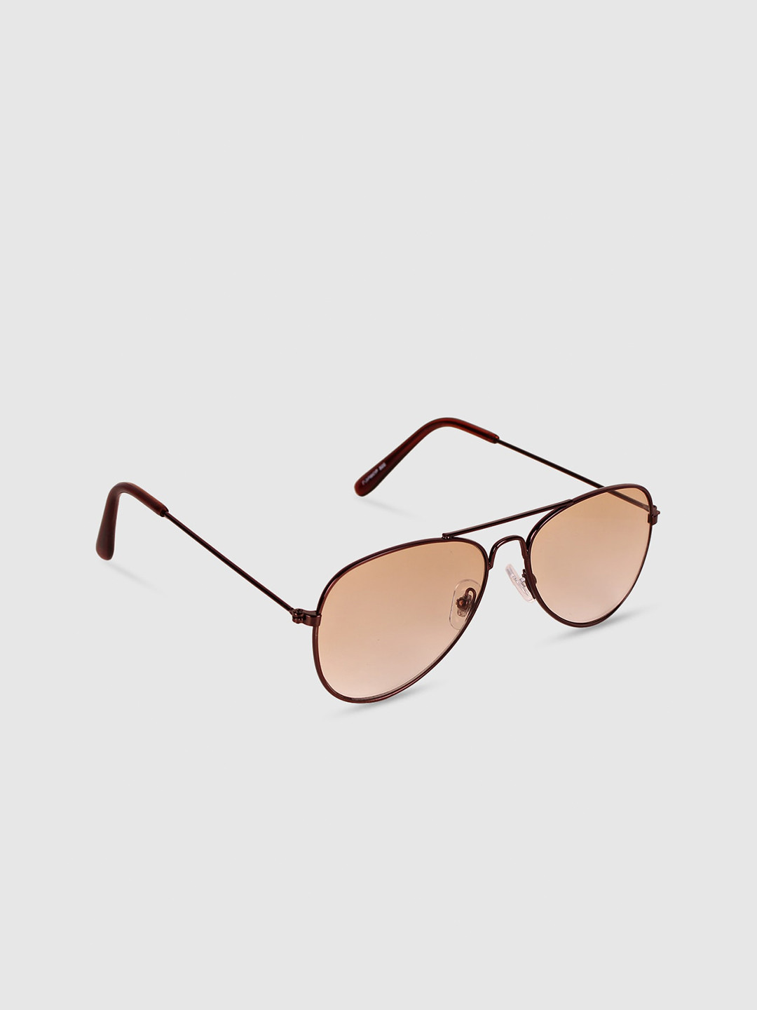 

DukieKooky Kids Full Rim Aviator Sunglasses with UV Protected Lens- DKSG390C, Brown