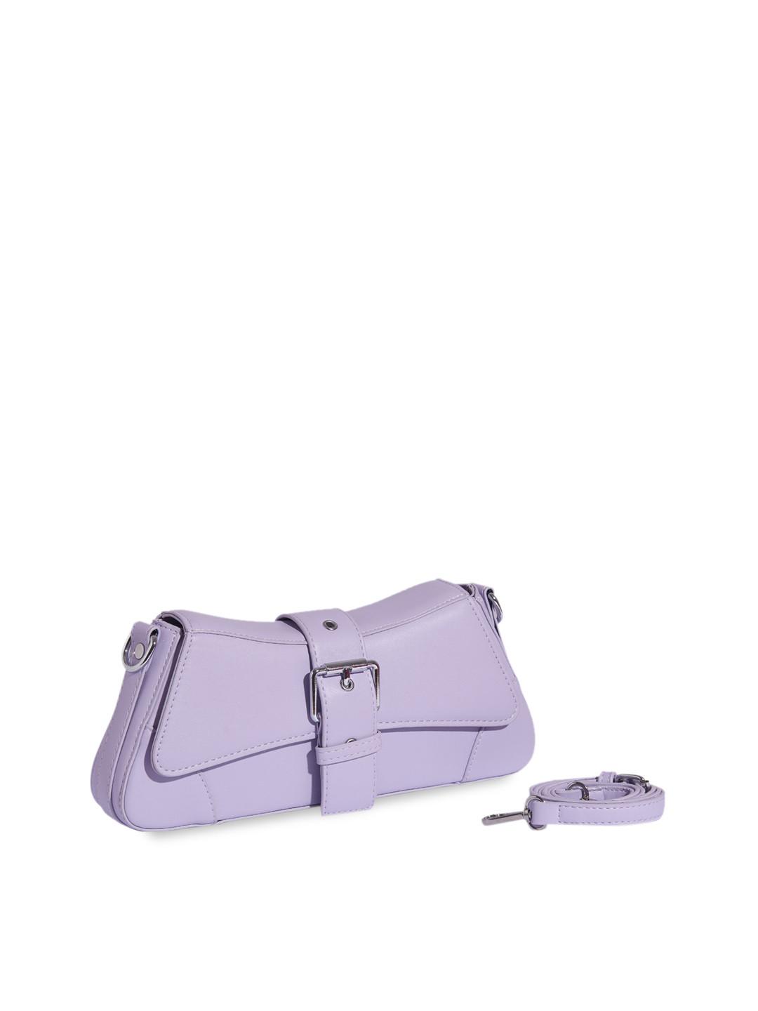 

THESTO PU Structured Sling Bag, Purple