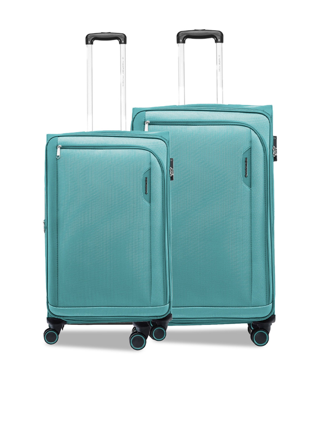 

Nasher Miles Dallas Expander Set of 2 Soft-Sided Medium & Large Trolley Bags, Green