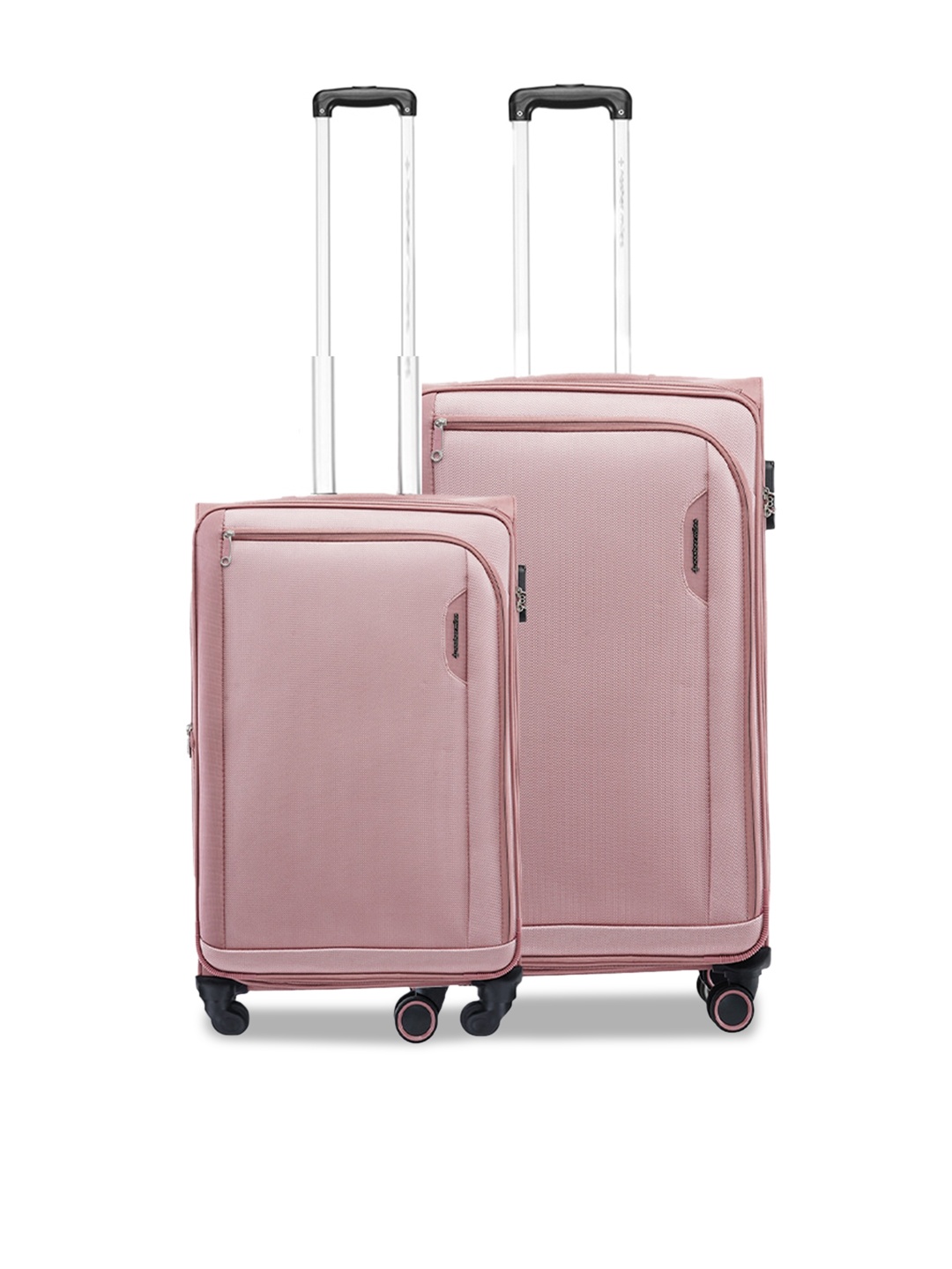 

Nasher Miles Set of 2 Dallas Expander Trolley Bag, Pink