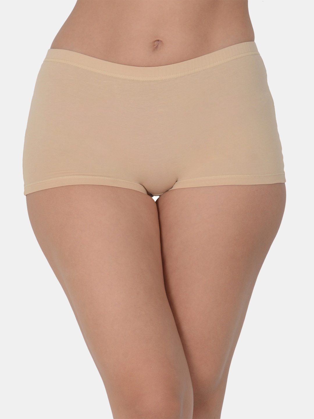 

DressBerry Women Breathable Boyshort Briefs, Beige