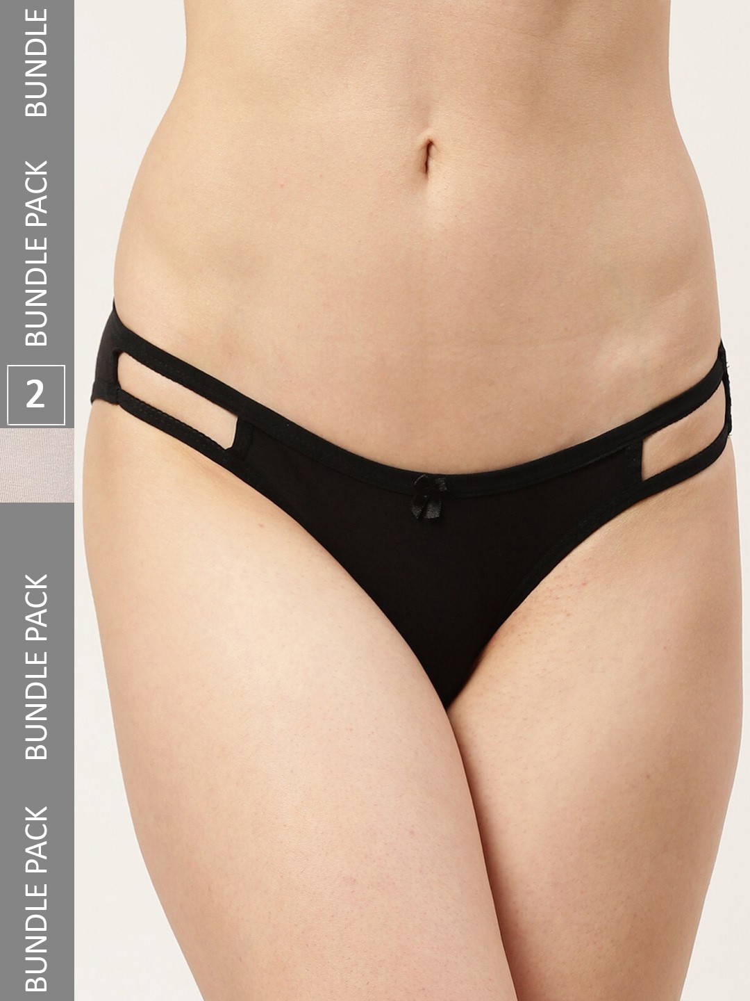

DressBerry Women Pack Of 2 Bikini Briefs, Black