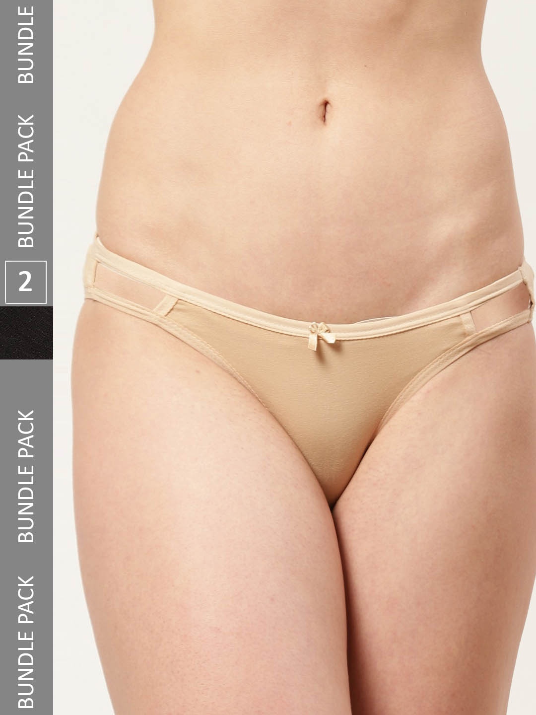 

DressBerry Women Pack Of 2 Bikini Briefs, Black