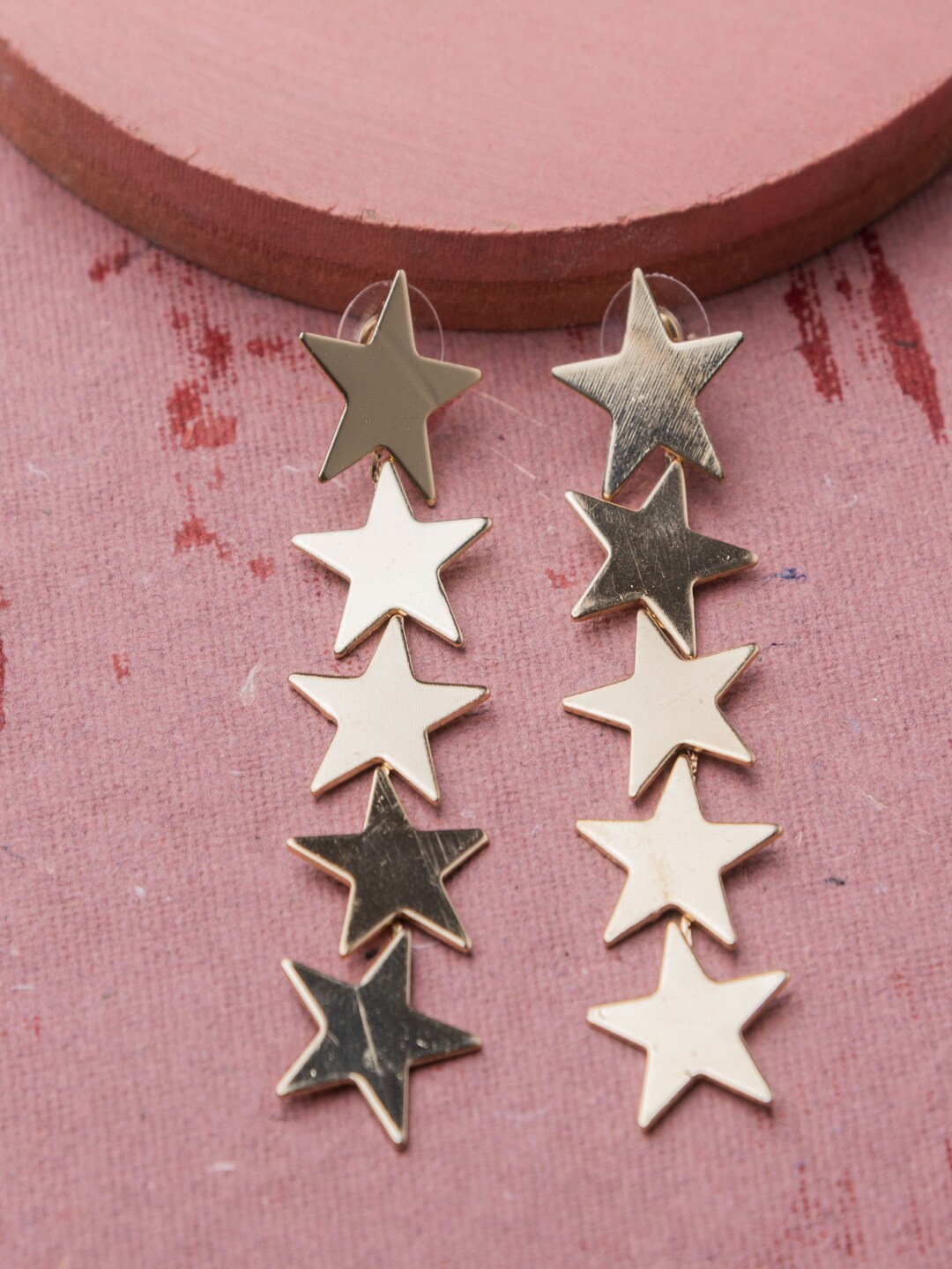 

Jewelz Gold-Plated Contemporary Drop Earrings