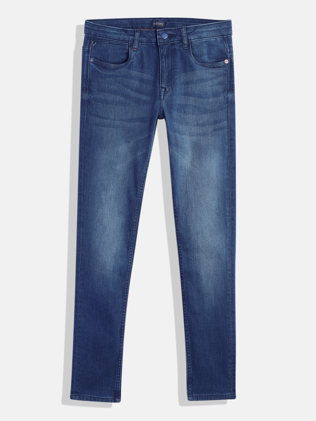 

Allen Solly Junior Boys Skinny Fit Heavy Fade Stretchable Jeans, Blue