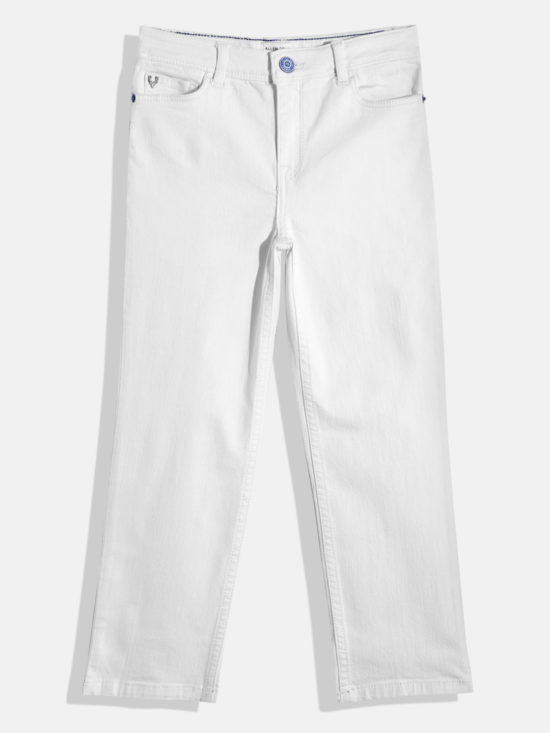 

Allen Solly Junior Boys Mid-Rise Slim Fit Stretchable Jeans, Off white