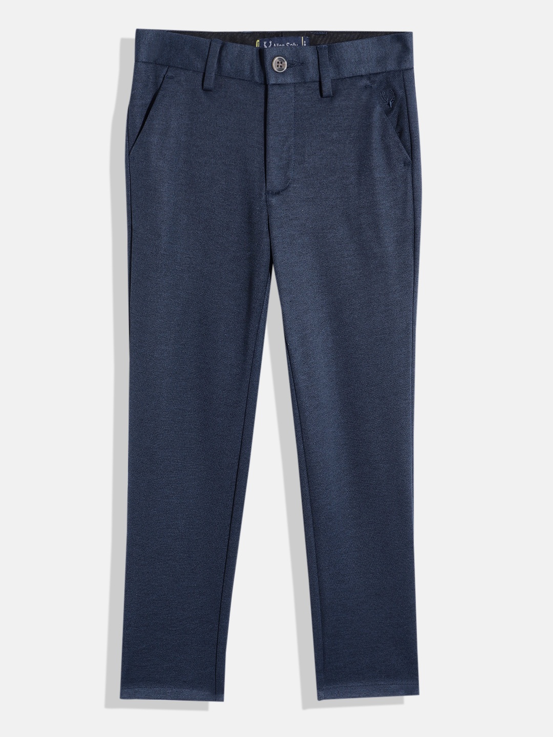 

Allen Solly Junior Boys Regular Fit Trousers, Navy blue