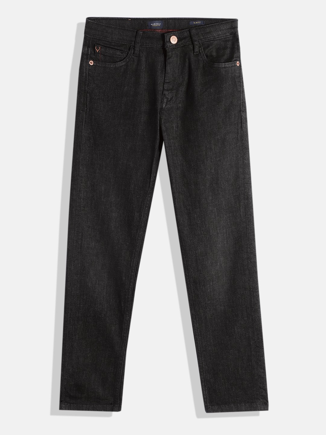 

Allen Solly Junior Boys Slim Fit Light Fade Stretchable Jeans, Black