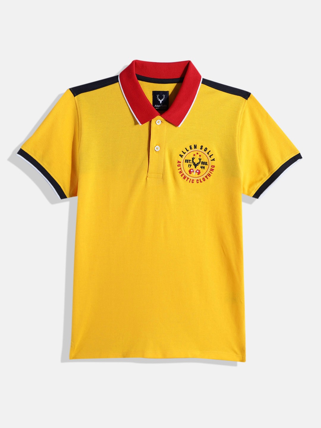 

Allen Solly Junior Boys Polo Collar Pure Cotton T-shirt, Yellow