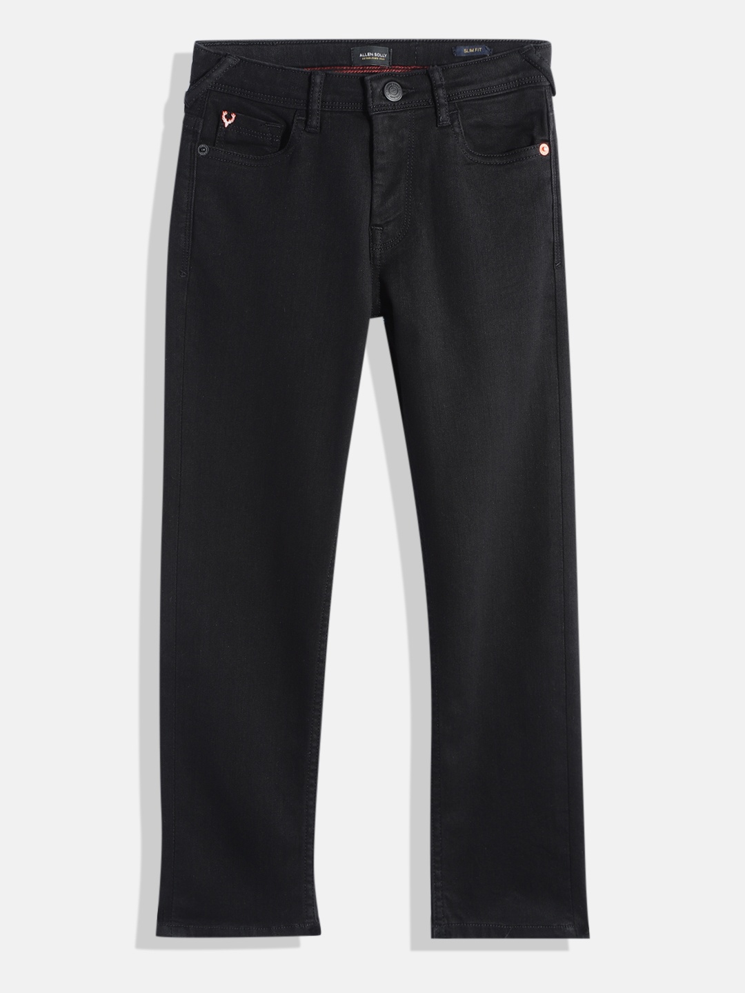 

Allen Solly Junior Boys Slim Fit Clean Look Stretchable Jeans, Black
