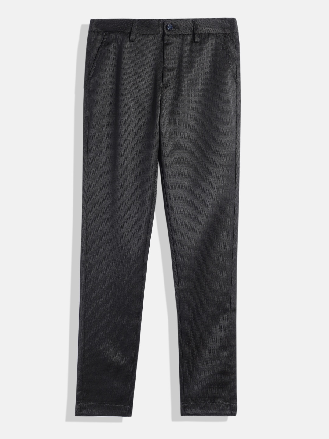 

Allen Solly Junior Boys Pure Cotton Slim Fit Trousers, Black