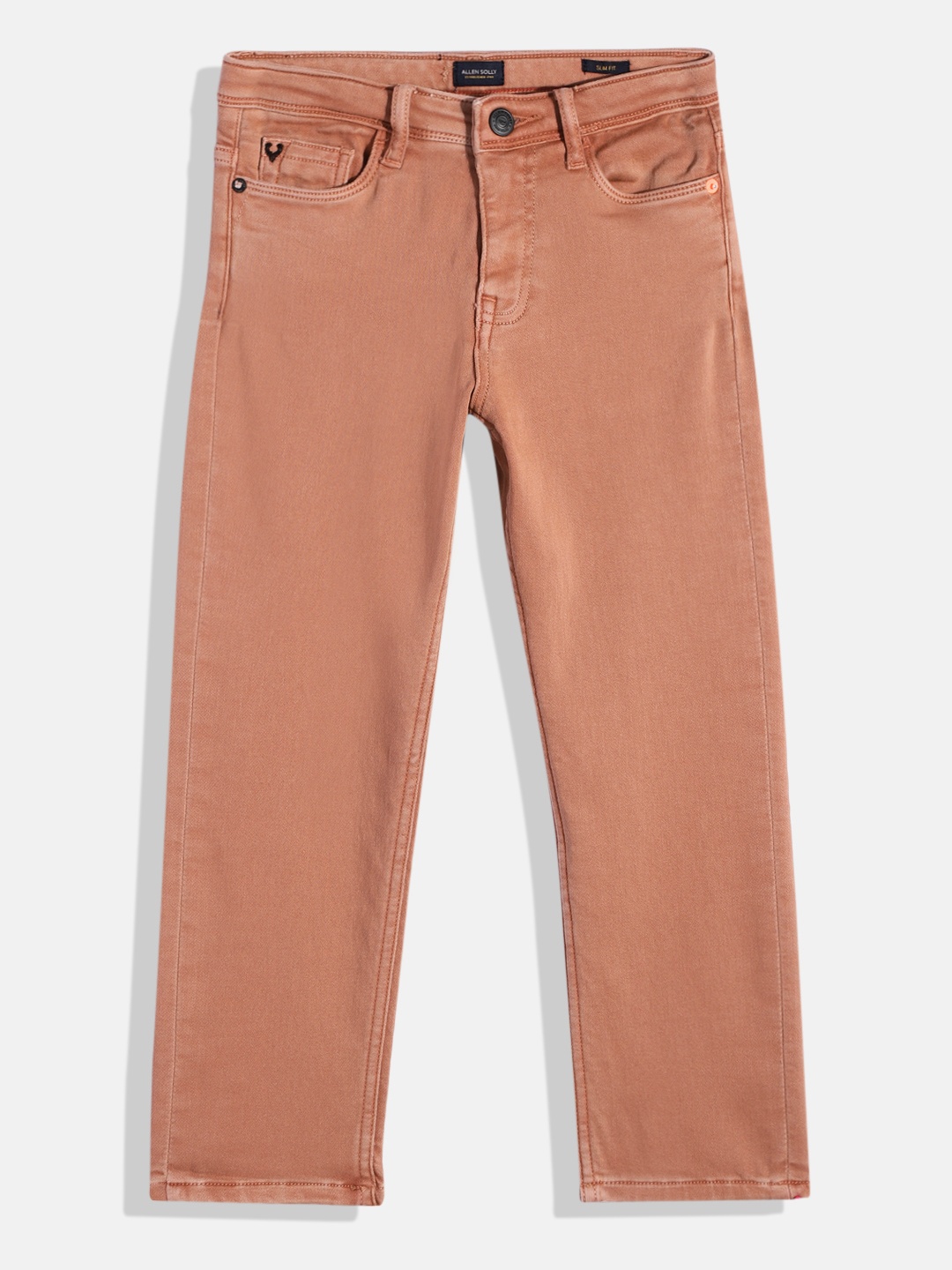 

Allen Solly Junior Boys Slim Fit Clean Look Stretchable Jeans, Pink