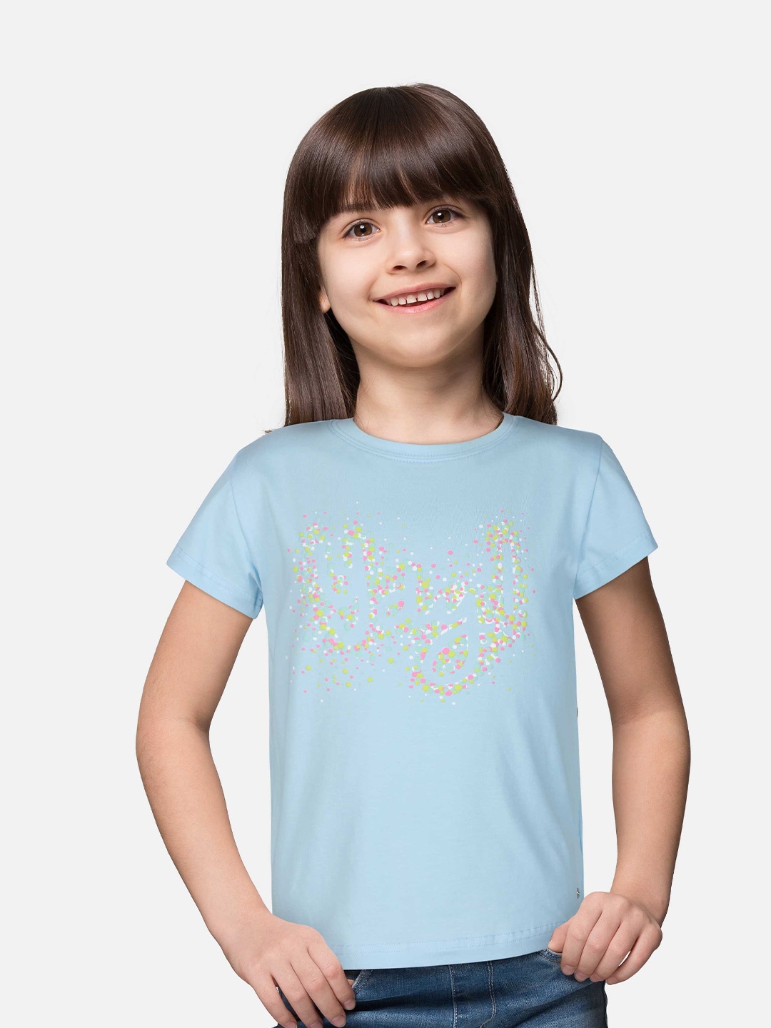 

Gini and Jony Kids Print Extended Sleeves Top, Blue