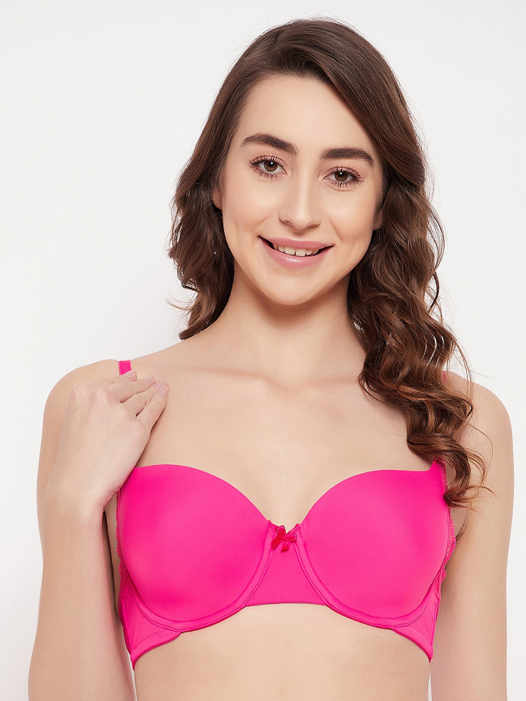 

Clovia Underwired Lightly Padded T-Shirt Bra, Pink