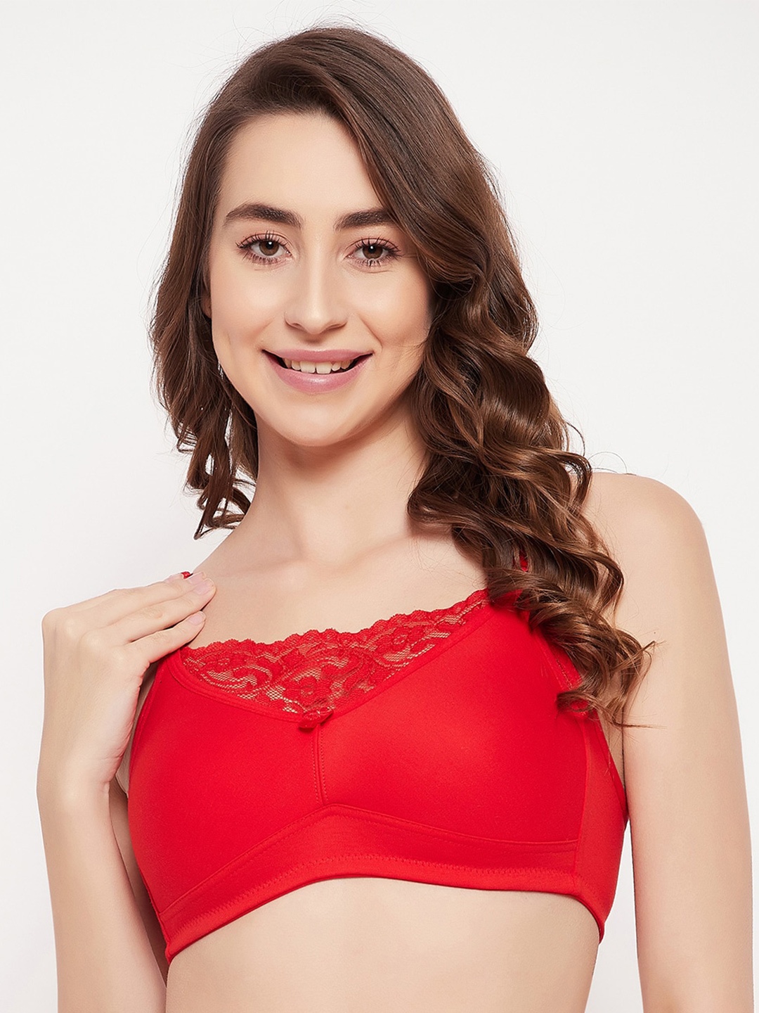 

Clovia Non-Padded Maternity Bra, Red