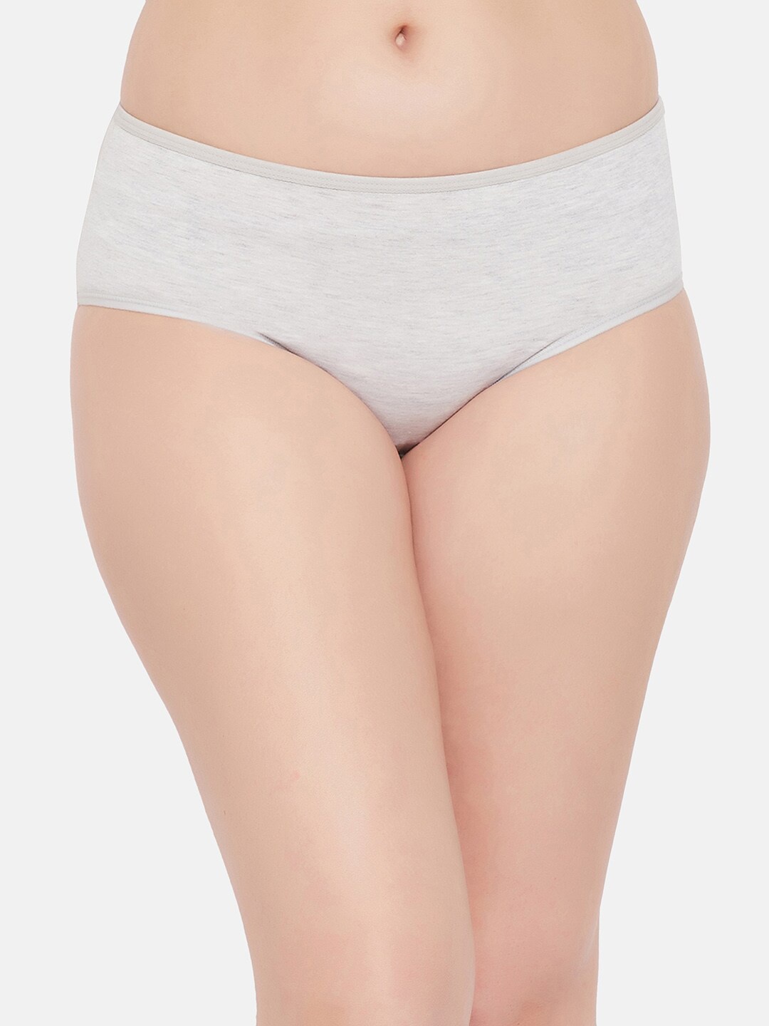 

Clovia Mid Waist Hipster Briefs, Grey