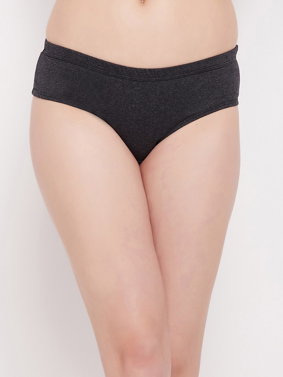 

Clovia Women Mid Waist Inner Elastic Pure Cotton Hipster Briefs PN2508B053XL, Grey