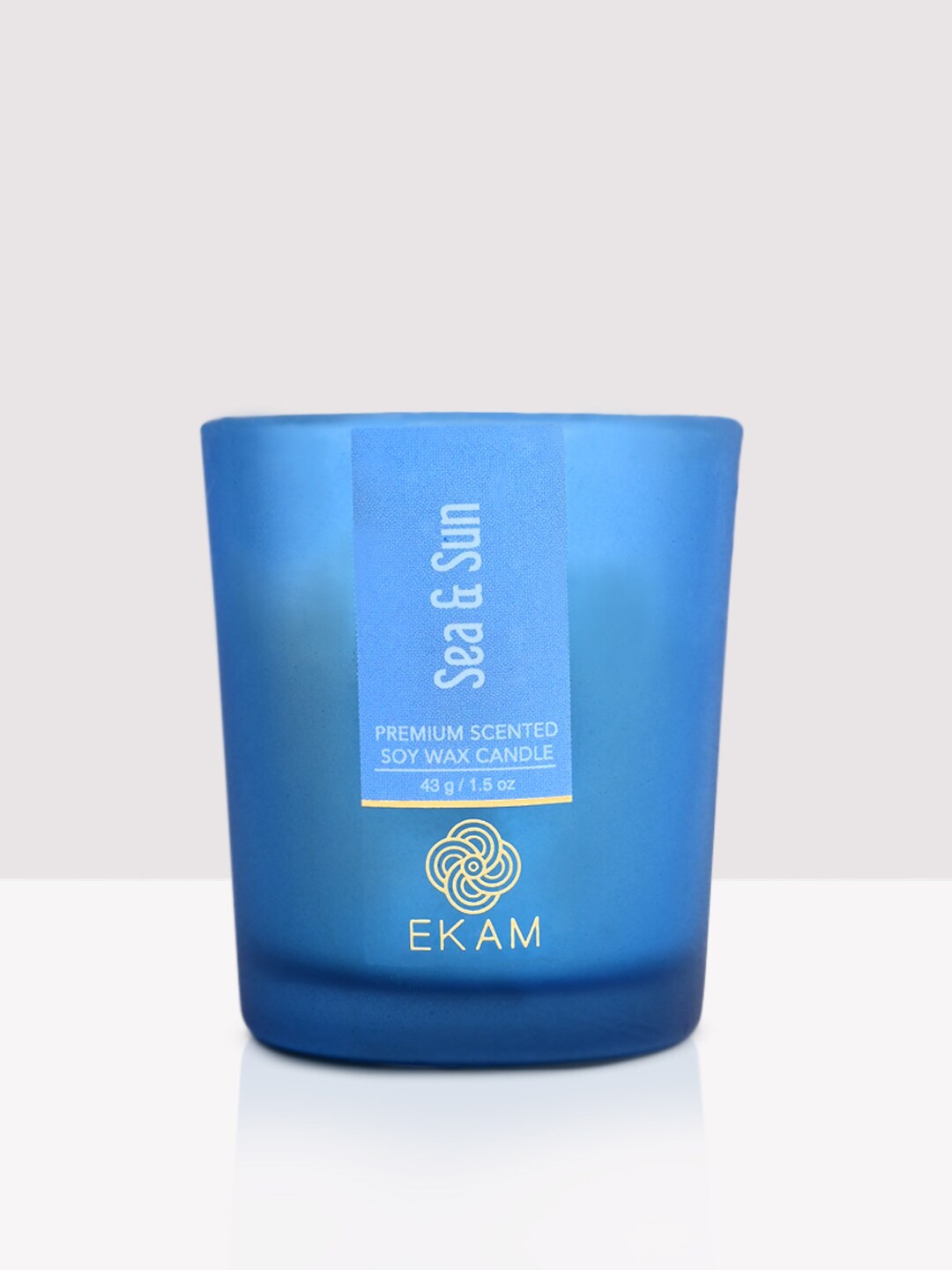 

Ekam Blue 6 Pieces Sea & Sun Scented Soya Wax Candle Jars
