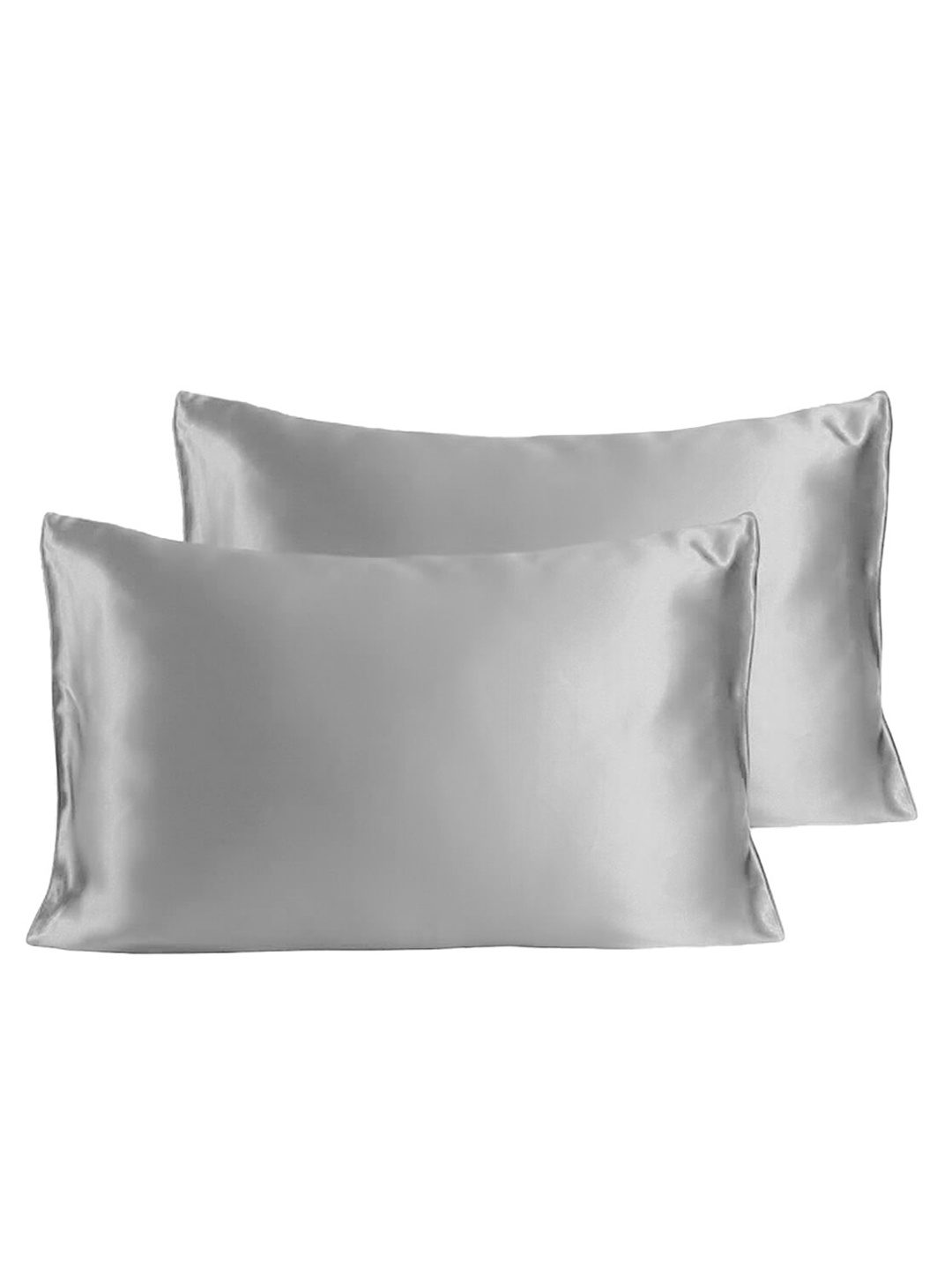 

Stoa Paris Date Night SilkLike Collection Grey 2 Pcs 300TC Satin Pillow Covers