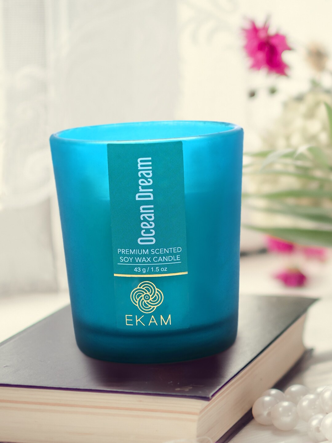 

Ekam Blue 9 Pcs Ocean Dream Fragrance Scented Candle Jars