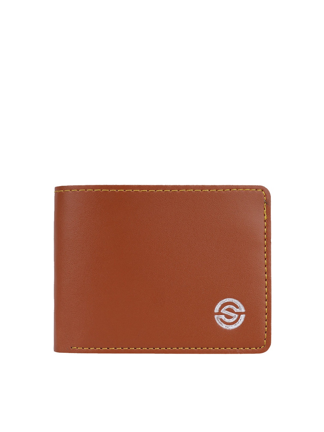 

SCHARF Men Vegan Leather Two Fold Wallet, Tan