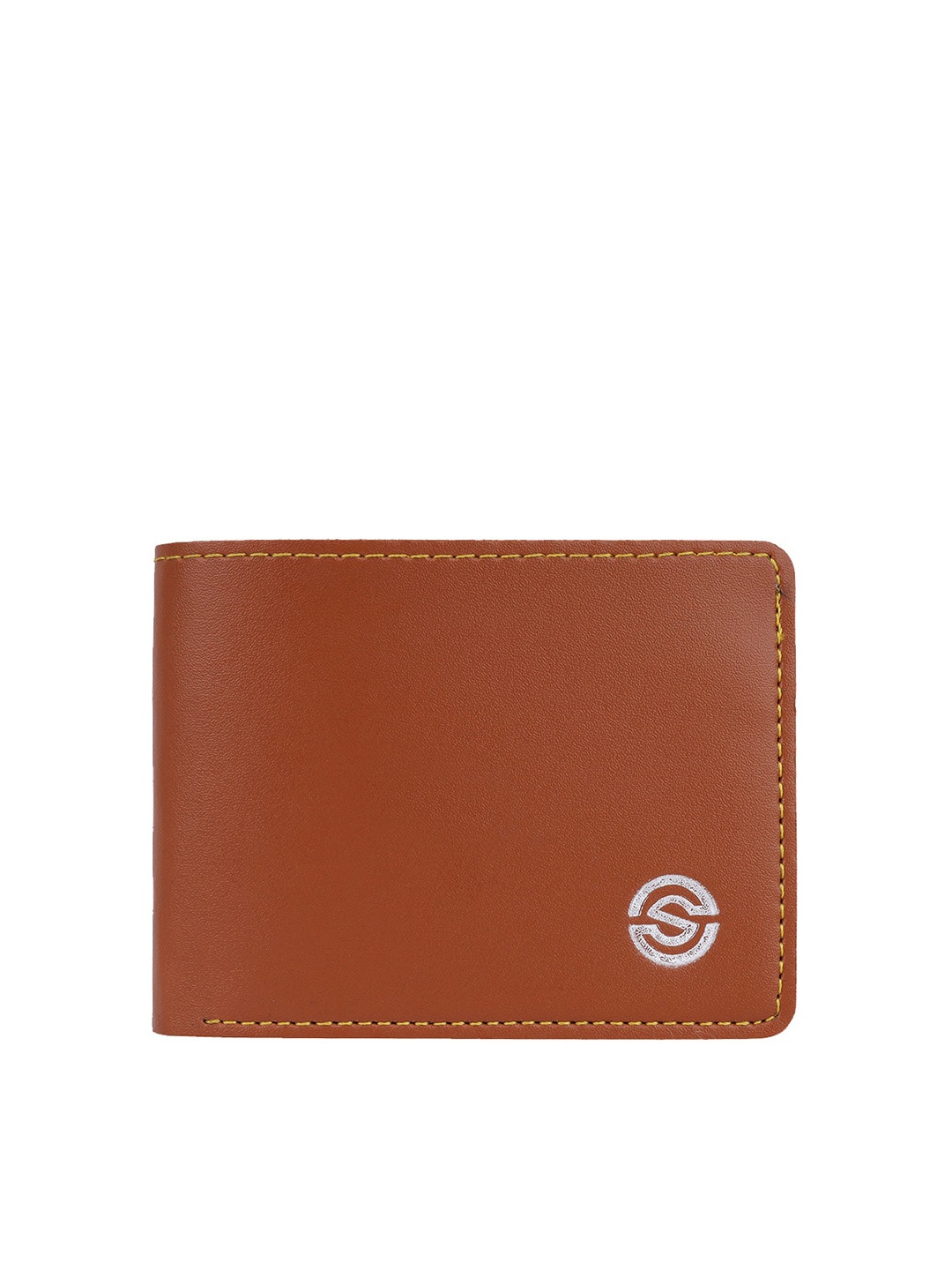 

SCHARF Men Leather Two Fold Wallet, Tan