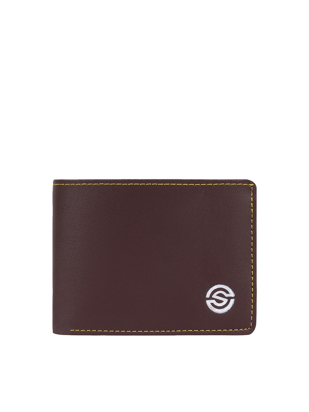 

SCHARF Men Leather Two Fold Wallet, Brown