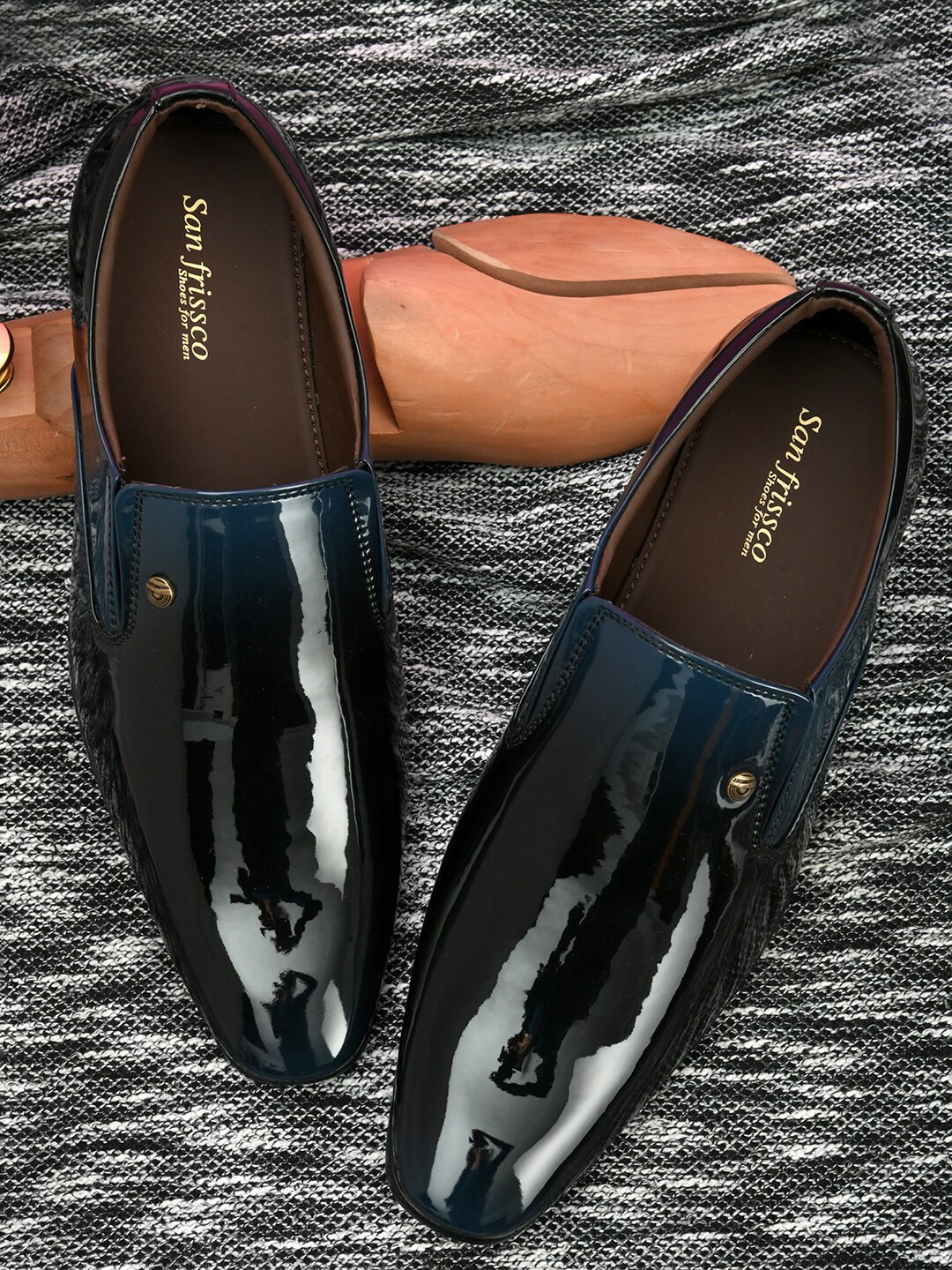 

San Frissco Men Formal Slip-On shoes, Navy blue