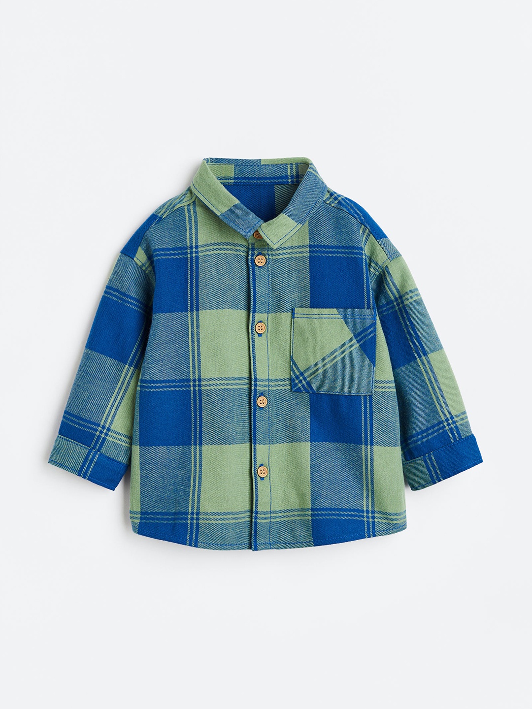 

H&M Boys Flannel Shirt, Blue