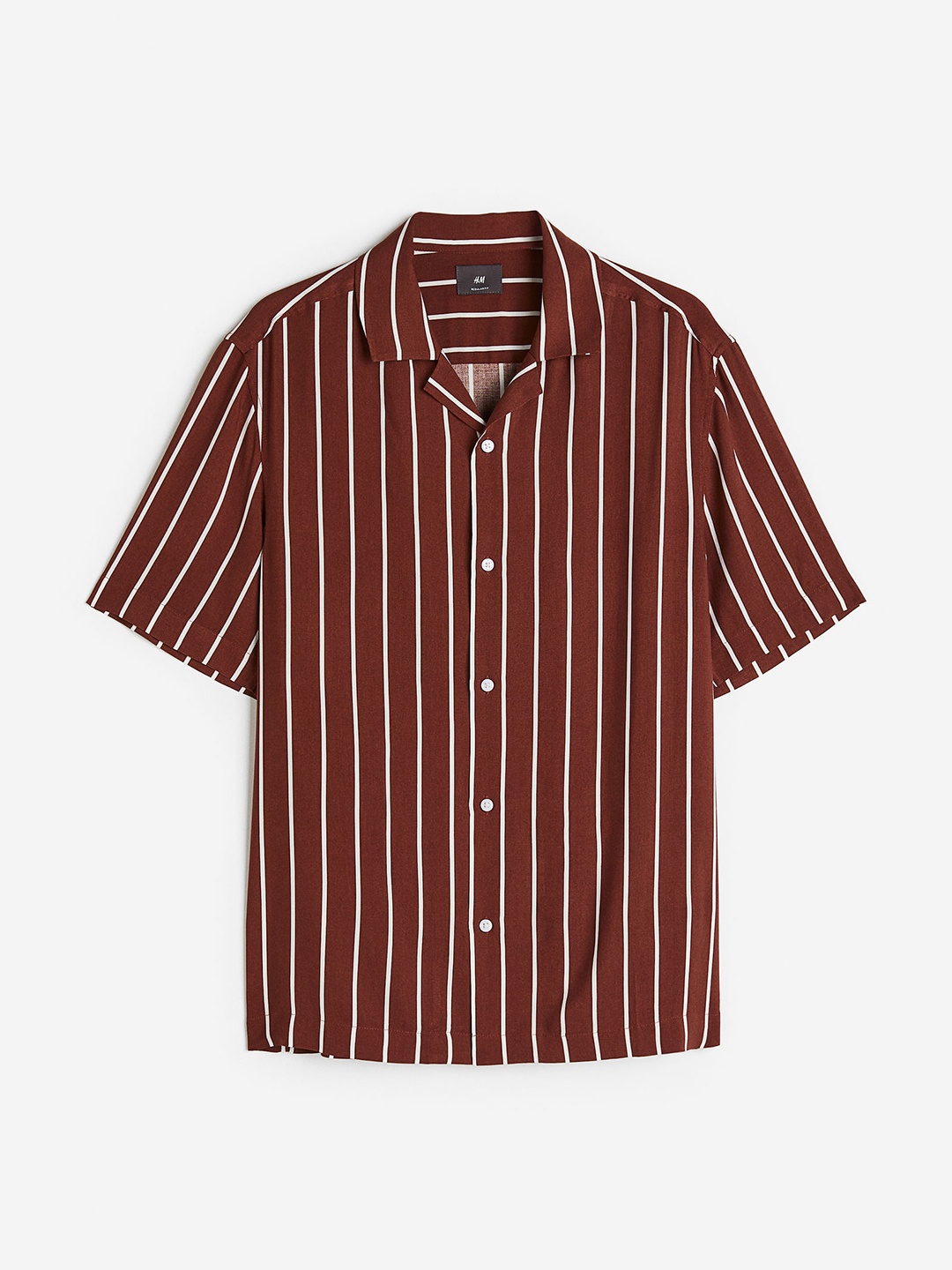 

H&M Men Regular Fit Resort Shirt, Brown