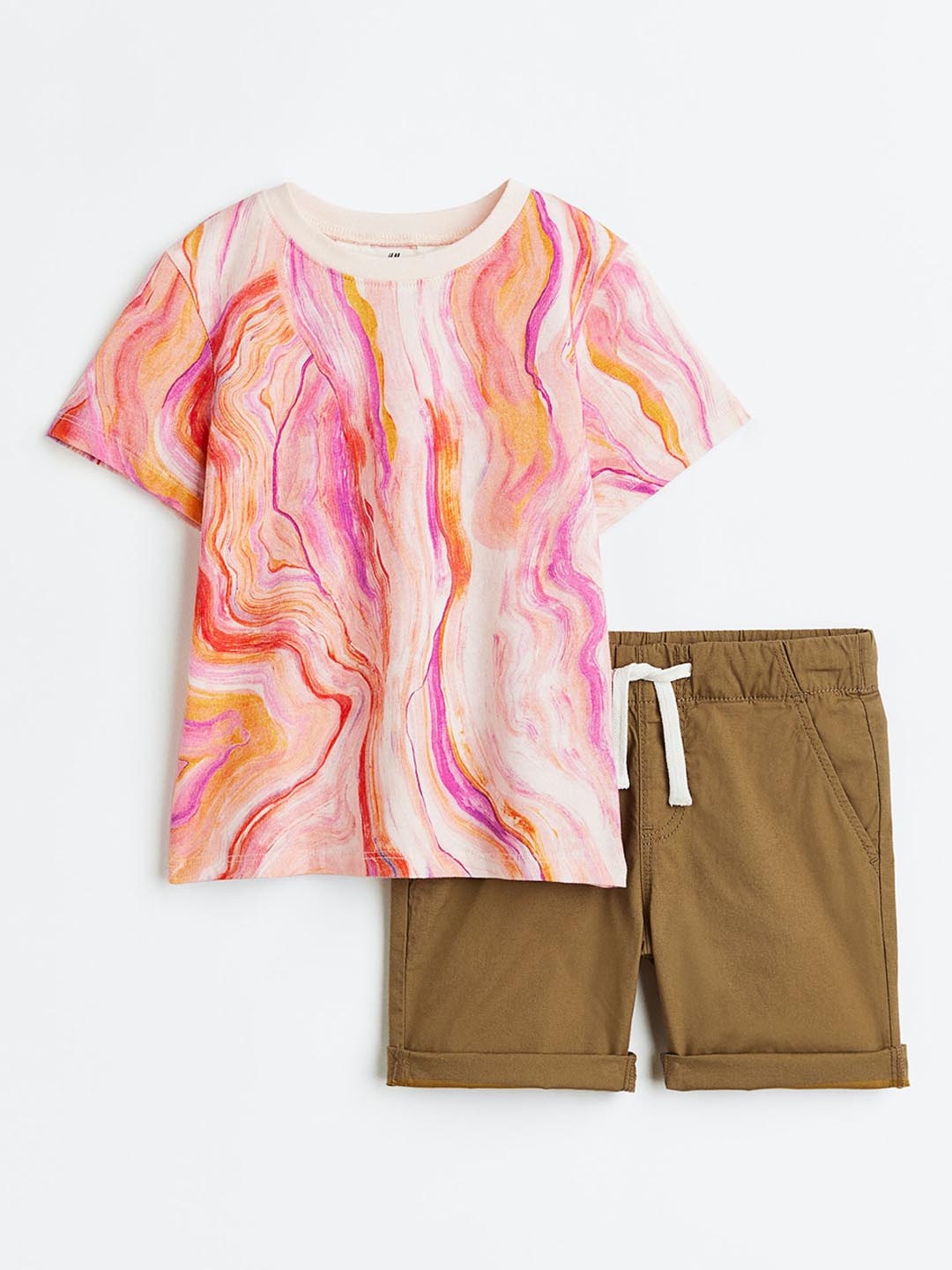 

H&M Boys 2-Piece Pure Cotton Set, Pink