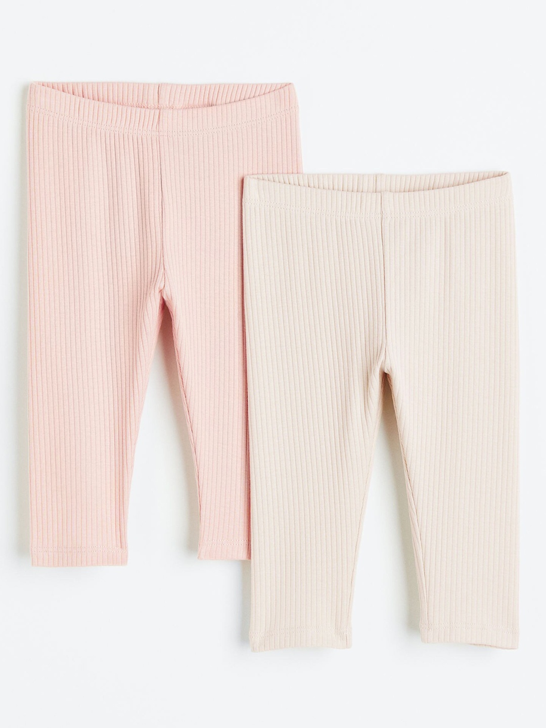 

H&M Girls 2-Pack Leggings, Peach